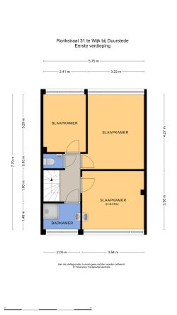 Plattegrond eerste verdieping